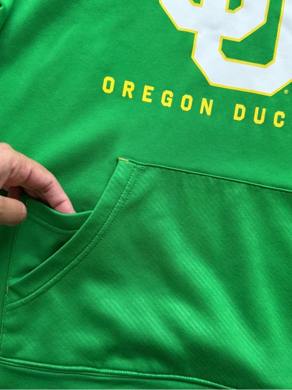 Fanatics Men’s Oregon Ducks Green Hoodie Size S Pullover OU Sweater - Picture 4 of 8